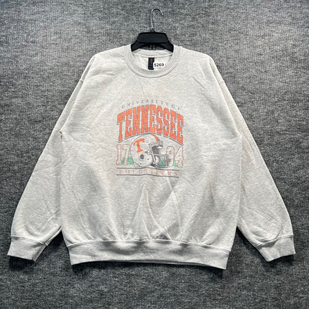 Gildan University of Tennessee Volunteers Sweatshirt Gray Mens Large